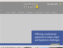 Tablet Screenshot of hinmanstraub.com